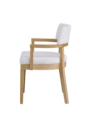 Kasem Gorge Gabric & Oak Finish Side Chair (Set of 2)