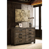 Bren Rustic Golden Brown 8-drawer Dresser