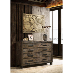 Bren Rustic Golden Brown 8-drawer Dresser