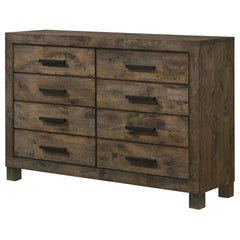 Bren Rustic Golden Brown 8-drawer Dresser