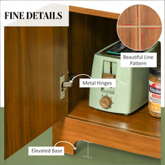Storage Rack Sideboard Cabinet,Wine Cabinet,Retro Design Cabinet