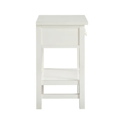 Finley 1-drawer Storage Nightstand - Antique White