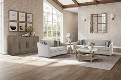 Stone Top End Table - Toffee