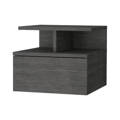 Augusta Floating Nightstand with 2-Tier Shelf and 1-Drawer