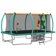 10X16FT Outdoor Square Trampolines for Kids Adults Long Rectangular Tumbling Trampoline