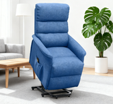 Electric Lift Recliner Chair with Remote Control, Blue