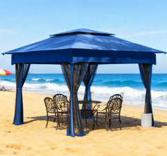 Sturdy and Durable Foldable Gazebo,Outdoor Patio Pop Up Canopy Gazebo Shelter with Zipper Netting,Carry Bag