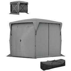 Adjustable Mesh Sidewalls Outdoor Tent,Pop Up Gazebo Screen Tent,with Removable Roof Cover, Roll-up Wind Panels