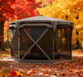 Adjustable Mesh Sidewalls Outdoor Tent,Pop Up Gazebo Screen Tent,with Removable Roof Cover, Roll-up Wind Panels