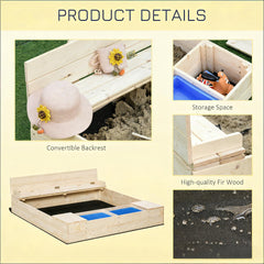 Children Wooden Sandbox