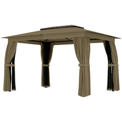 Double-roof Design Canopy Shelter,Outdoor Gazebo,Large Gazebo