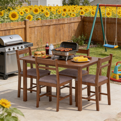 Kitchen Set,5-piece Dining Room Set,Dining Table with Chairs