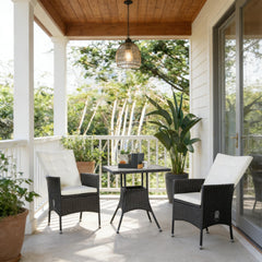 Stylish Style Rattan Furniture Set,3 Piece Patio Bistro Set