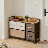 Rustic Home Cabinet,Storage Organizer,Freestanding Dresser Tower,Hallway Storage Cabinet
