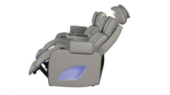 Fortuner Modern Style Upholstery Recliner Sofa Made with Wood & Massage Function Included-Gray same asG150109098 (NJ inventory)