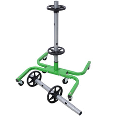 Storage Stand With Wheels 275 LBS Total Capacity Uses Six 2in Swivel Caster Wheels green color