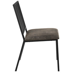 Brown and Black Slat Back Side Chair (Set of 2)