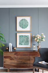 23.5" x 23.5" Elos Stone Shadow Boxes Wall Art, Set of 2