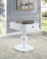 Galini White Finish Game Table
