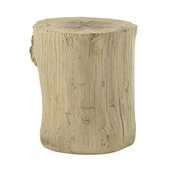 Gene Natural Brown Finish Fiber Concrete Accent Table