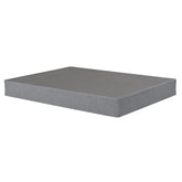 9 in. Foldable Metal Bed Base, Queen Size Mattress Bed Box Spring Foundation, Grey