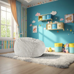 40 inch Minky Dove Grey Memory Foam Lounger