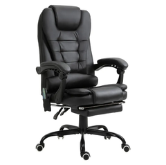 Massage Office Chair High Back Executive Recliner with Lumbar Support,Footrest,Reclining Back,Adjustable Heigh