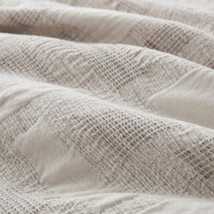 3 Piece Cotton Jacquard Duvet Set-King/Cal King