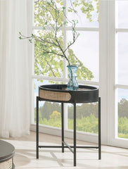 Colson Black Finish End Table