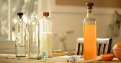 Drop Glass Water Bottle with Ceramic Stopper-750 ML