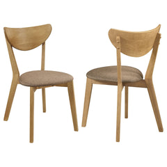 Carson Light Walnut Wood Dining Side Chair (Set of 2)