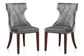 Dining Chair - Set of 2 in Gray