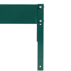 6.3'*10.2'*7' Polycarbonate Greenhouse, Heavy Duty Outdoor Aluminum Walk-in Green House Kit with Rain Gutter, Vent and Door for Backyard Garden, color green