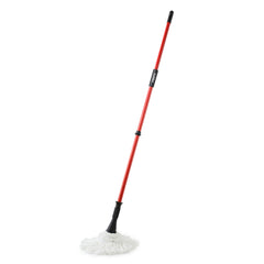 57.5-inch long handle self bending twist mop, dry and wet ultra-fine fiber floor mop, wet mop for floor cleaning, commercial and household cleaning hardwood, vinyl, ceramic tiles, etc