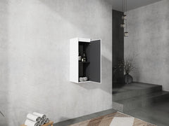 12" Bathroom Side Cabinet,Soft Close Doors,Float Mounting Design,(KD-Packing)