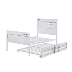 White Full Platform Bed