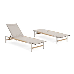 Hargrove Outdoor Patio Aluminum Chaise Lounge, Set of 2