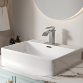 Bothwa Home 6" CUPC Certified Harlow Single Handle Bathroom Sink Faucet (Brushed Nickel Finish)