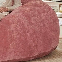 6FT bean bag chair, memory foam filling, adult and teen bean bag chair, soft sofa with removable flannel cover, round sofa for living room, bedroom, college dorm.