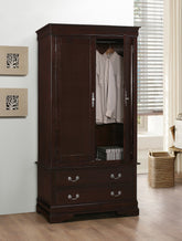 Elegant Cappuccino Storage Armoire