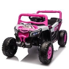 12V Kids Ride On Electric UTV W/2.4G Parents Control,Slow Start&Swing Function,Anti-Slip Wheels with Front Shock Absorbers,LED Lights,Built-in music player,Long-Lasting Battery,for Kids Aged 3-5