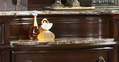 Traditional Style 11-Drawer Dresser With Metal Handle Pulls Made with Wood in Dark Walnut