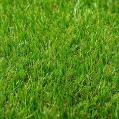 Outsunny 10' x 3' Artificial Turf Grass with Simulated Look & Feel UV Protection, & Drain Holes for Rain, 1.25" Height