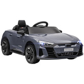 Aosom Kids Ride on Car, 12V Licensed Audi RS E-tron GT 3.1 MPH Electric Car for Kids, Ride-on Toy for Boys and Girls with Remote Control, 4 Wheels with Suspension, Horn, Music, Lights, Gray