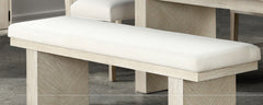 Modern Farmhouse Design 1pc Bench Plinth Base English Dovetail Natural Finish