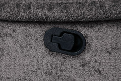 Dark Gray Finish Transitional Style Glider Recliner Track Pillow Top Arms High Density Foam Primary Living Room
