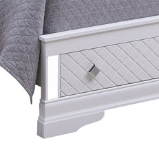 Verona G6790B-QSB2 Queen Bed , Silver Champagne