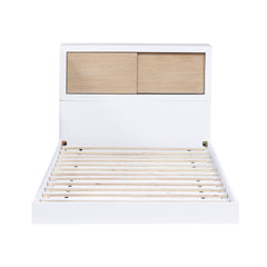 White Finish Twin Bed Bookcase Headboard Youth Bedroom Furniture 1pc