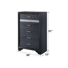 Naima Black Finish Chest