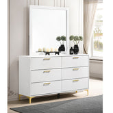 James White 6-drawer Dresser with Mirror